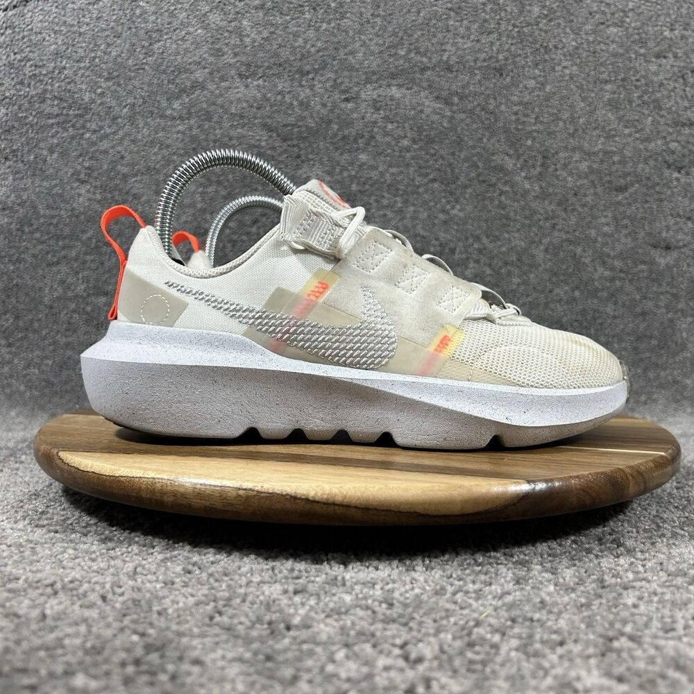 Nike Crater Impact GS DB3551-100 Kids Size 5.5Y Summit White Grey Fog Shoes Used